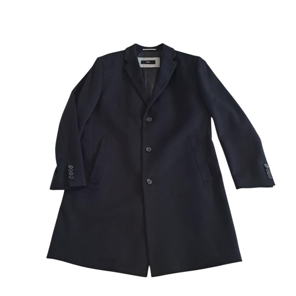 Hugo Boss wollen herenjas. Maat 54. Zwart, Ophalen of Verzenden, Zo goed als nieuw, Maat 46/48 (XL) of groter, Zwart