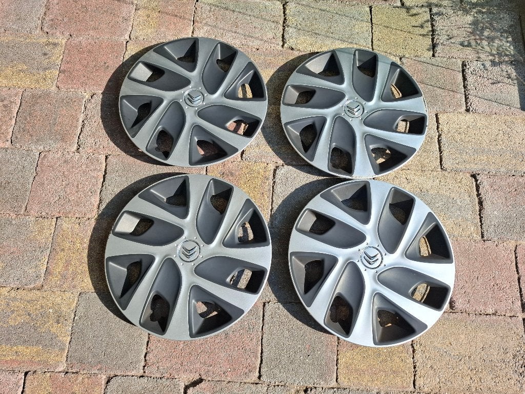 4x originele Citroen 16 inch wieldoppen (gebruikt), Ophalen of Verzenden, Gebruikt