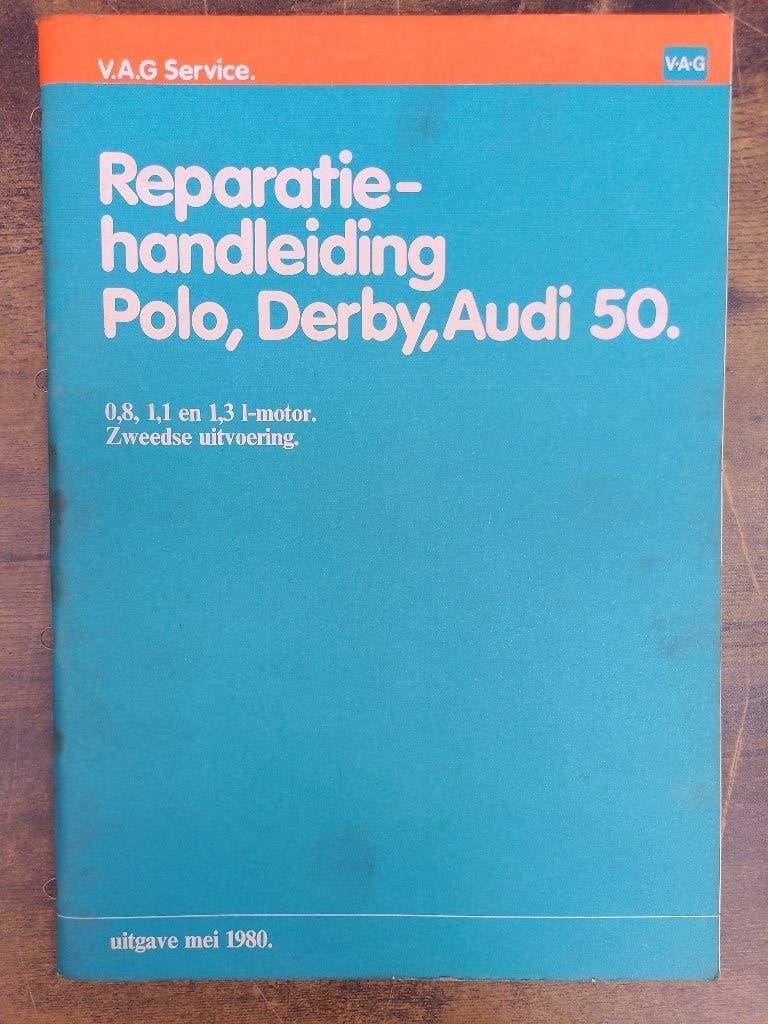 Vw Polo / Derby Audi 50 1974-81 dealer werkplaatsboek motor, Verzenden, Gelezen, Volkswagen