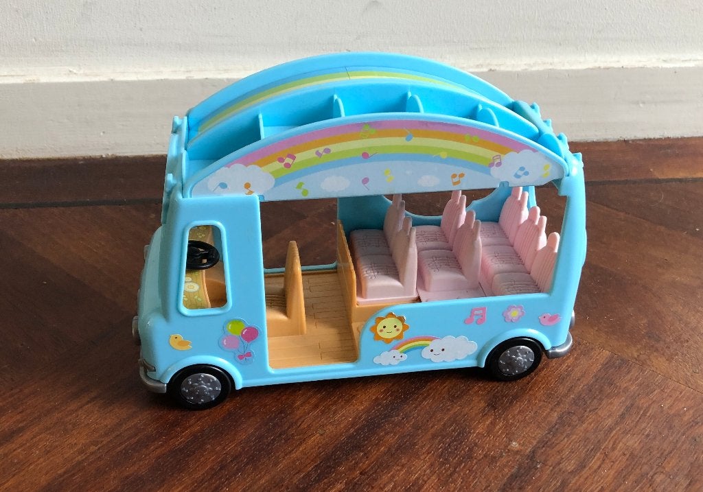 Sylvanian Families Regenboog Babybus, Ophalen of Verzenden, Gebruikt