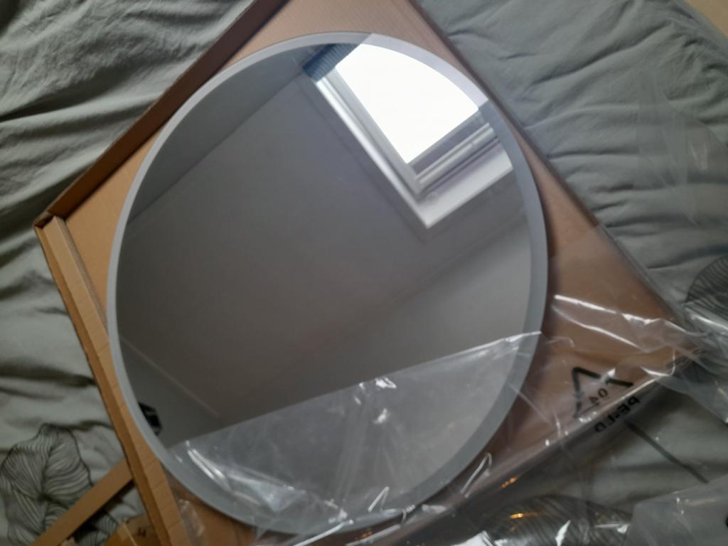 Badkamerspiegel 80cm met verlichting en verwarming., Ophalen, Nieuw, Overige typen