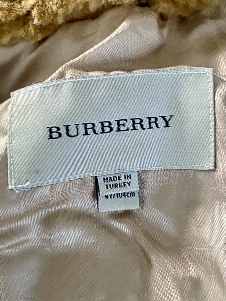 H883 originele Burberry winterjas mt 104 jas bontjas winter, Ophalen of Verzenden, Zo goed als nieuw, Maat 104