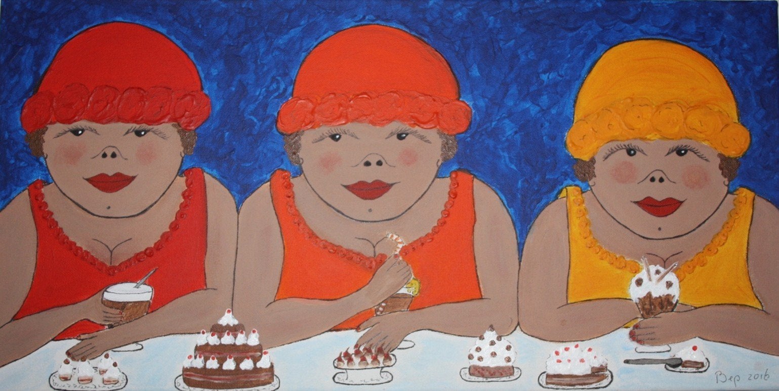 Vrolijk schilderij Bigg Sisters
 Bourgondiers, Ophalen