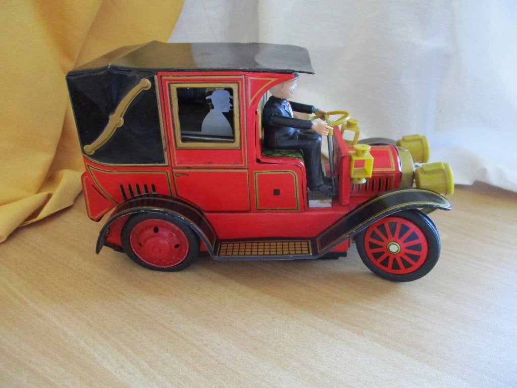 Vintage Blikken Auto ALPS Japan, Antiek en Kunst, Antiek | Speelgoed, Ophalen of Verzenden