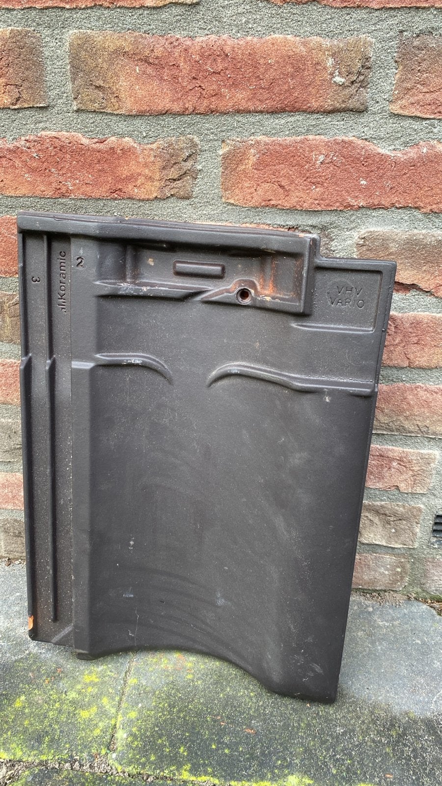 Nieuwe Koramic VHV Vario dakpan, leikleur mat engobe, Ophalen, Steen of Klei, Zwart, Nieuw
