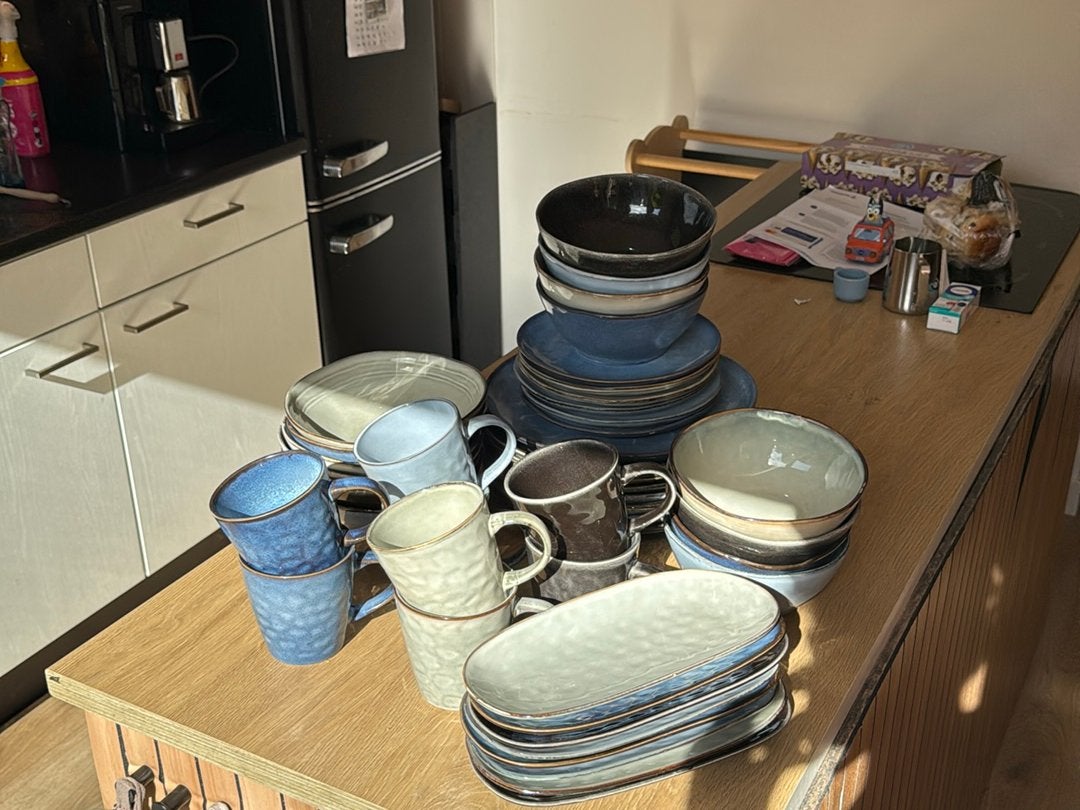Servies 48 delig (-4), Ophalen, Gebruikt, Overige merken, Overige stijlen