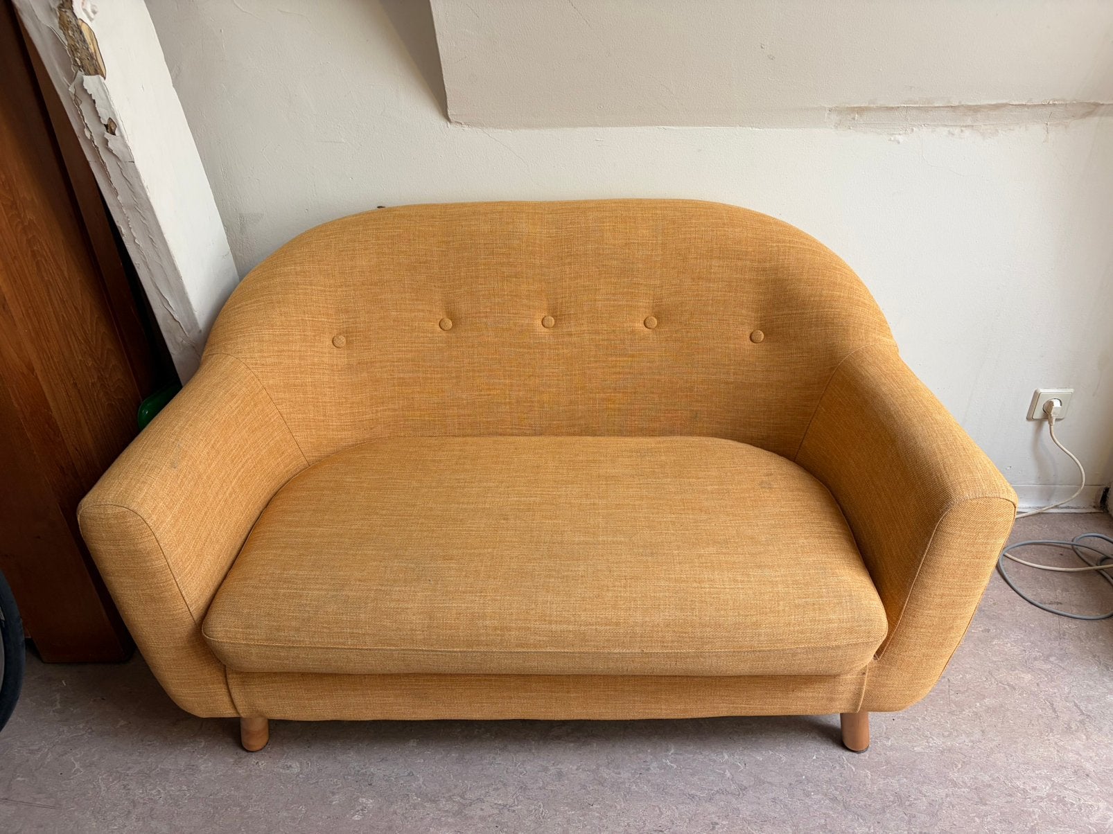 Made bankje, Huis en Inrichting, Ophalen, Tweepersoons, 75 tot 100 cm, Zo goed als nieuw