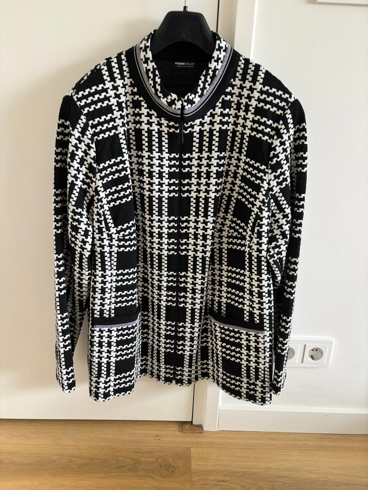 Mooie blazer Frank Walder * maat 50, Verzenden, Zwart, Maat 46/48 (XL) of groter, Zo goed als nieuw