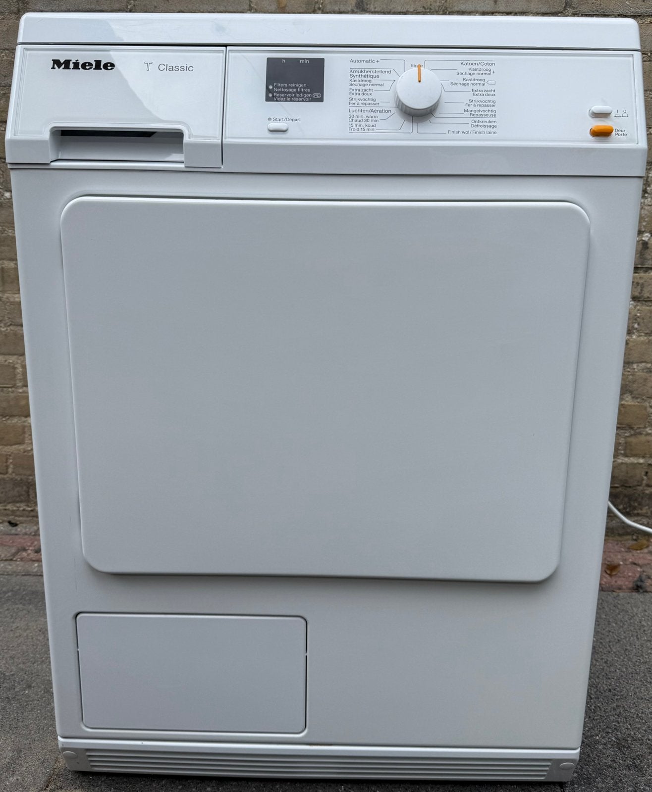 Miele condensdroger TDA150C, Ophalen, 6 tot 8 kg, Zo goed als nieuw, Voorlader