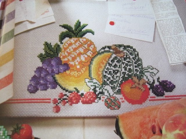 Borduurpatroon   Fruit   nr 8881, Verzenden, Nieuw, Handborduren, Patroon