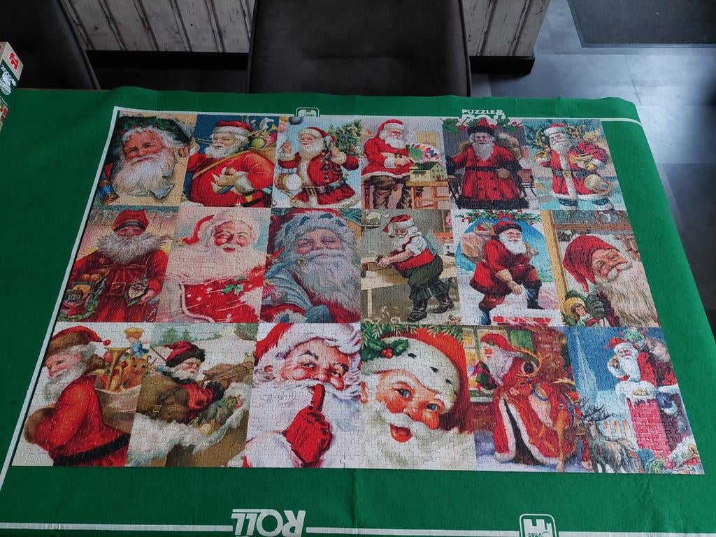 Jumbo kerst puzzel, Ophalen of Verzenden, Meer dan 1500 stukjes, Zo goed als nieuw, Legpuzzel