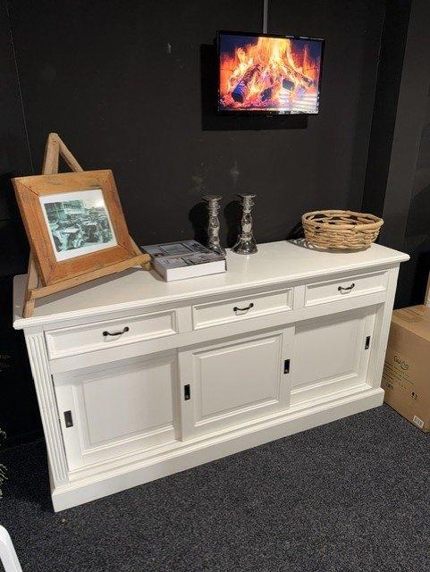Dressoir wit 180x50x90 cm z.g.a.n. NU € 375 euro, Ophalen, Met deur(en), 150 tot 200 cm, 25 tot 50 cm