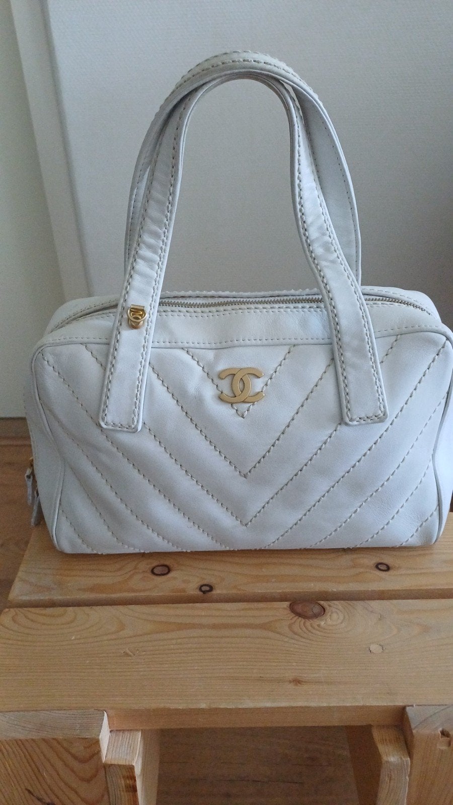 Originele Chanel tas met serienummer., Ophalen, Zwart, Handtas
