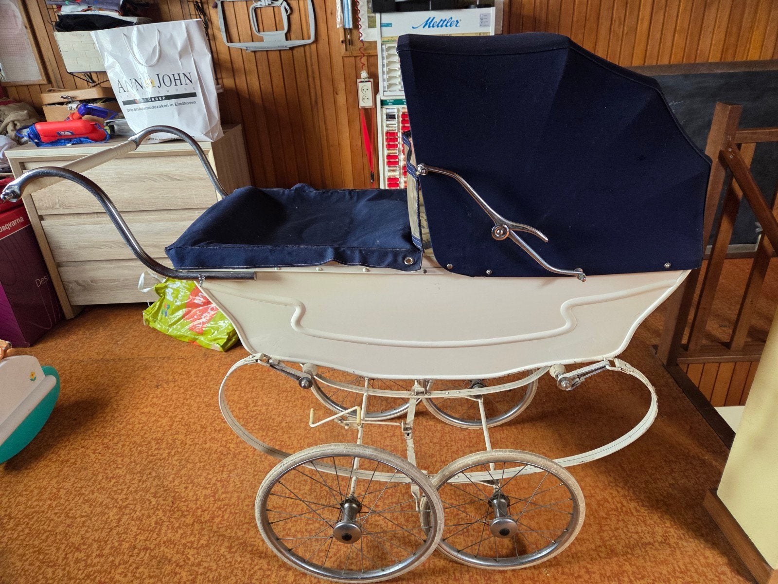 Vintage Kinderwagen van Van Werven - Gebruikt, Gebruikt, Ophalen of Verzenden, Met reiswieg, Kinderwagen