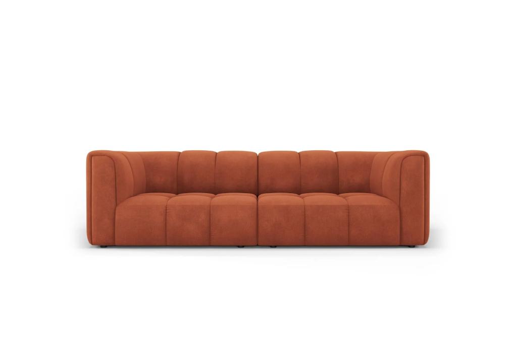Milo Casa 3-zitsbank Francesca chenille Terra | €1049, nu, Milo Casa, Nieuw, 75 tot 100 cm, Ophalen of Verzenden