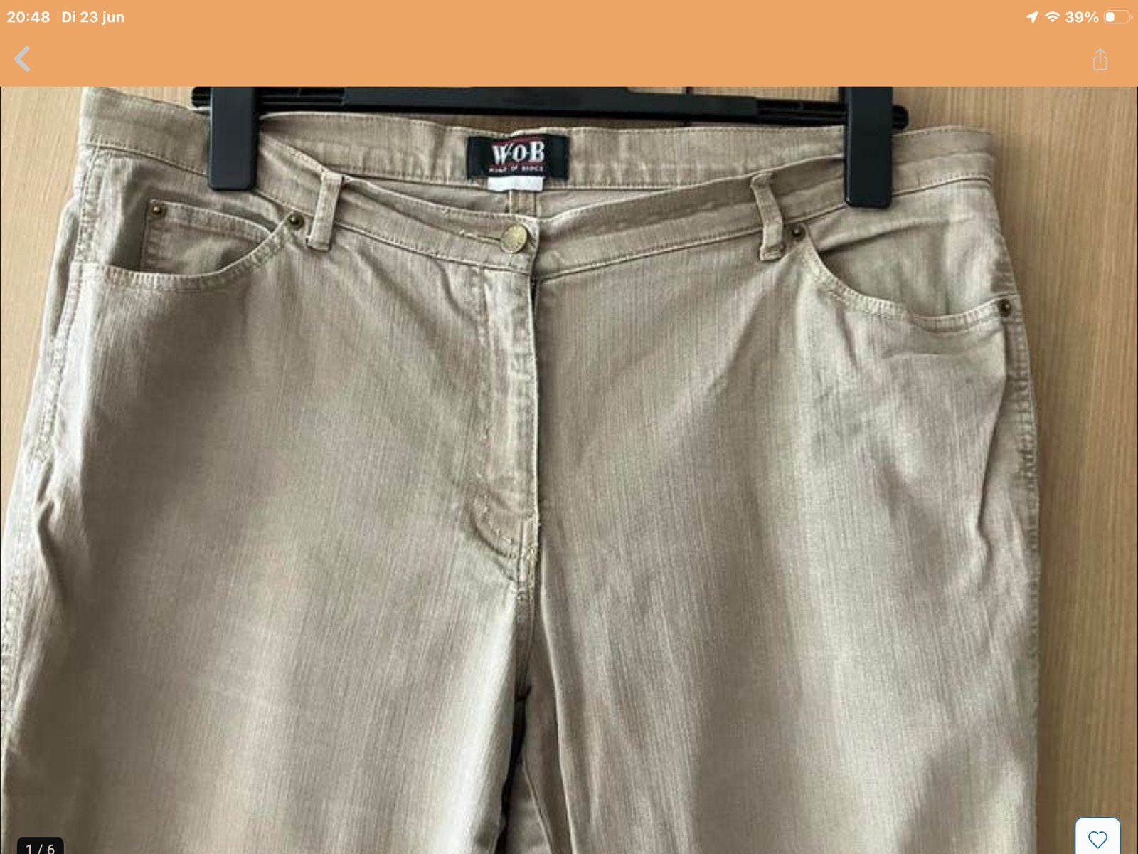 Broek mt 48/50.Wob.   ( Brax. )., Verzenden, Beige, Maat 46/48 (XL) of groter, Zo goed als nieuw