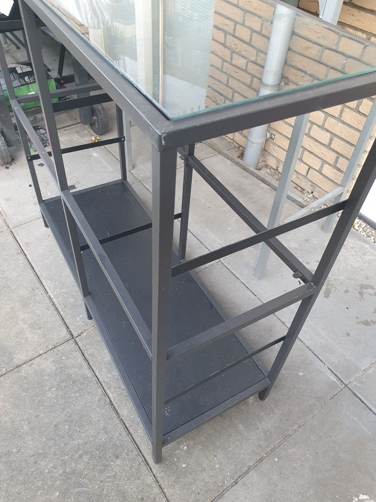 Stelling met glazen blad - 95x100x36 cm, Ophalen of Verzenden