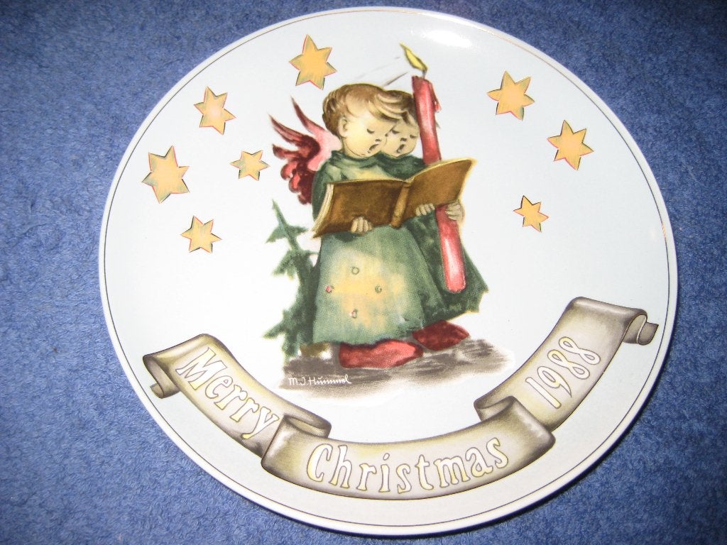 Jaarbord van Hummel 1988, Ophalen of Verzenden, Zo goed als nieuw, Porselein, Bord of Schaal