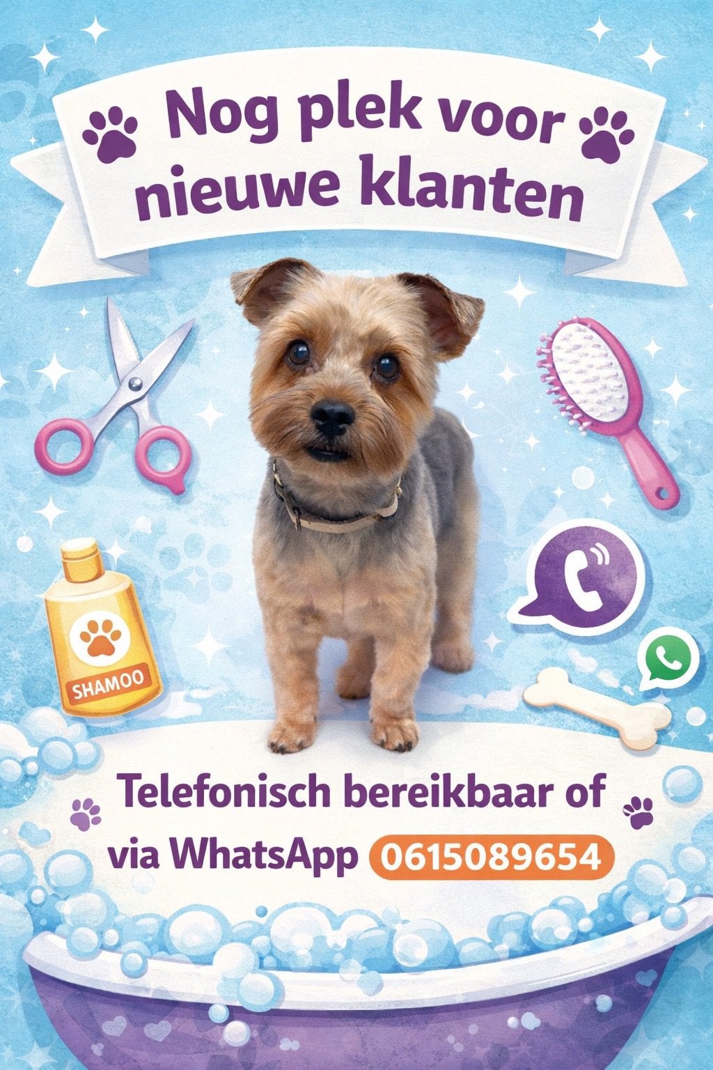 Plek voor nieuwe klanten trimsalon, Dieren en Toebehoren, Ophalen of Verzenden, Zo goed als nieuw