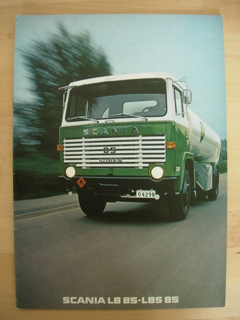 Scania LB 85 / LBS 85 Brochure 1973 - LB85 LBS85 Front, Ophalen of Verzenden, Zo goed als nieuw, Overige merken, Scania