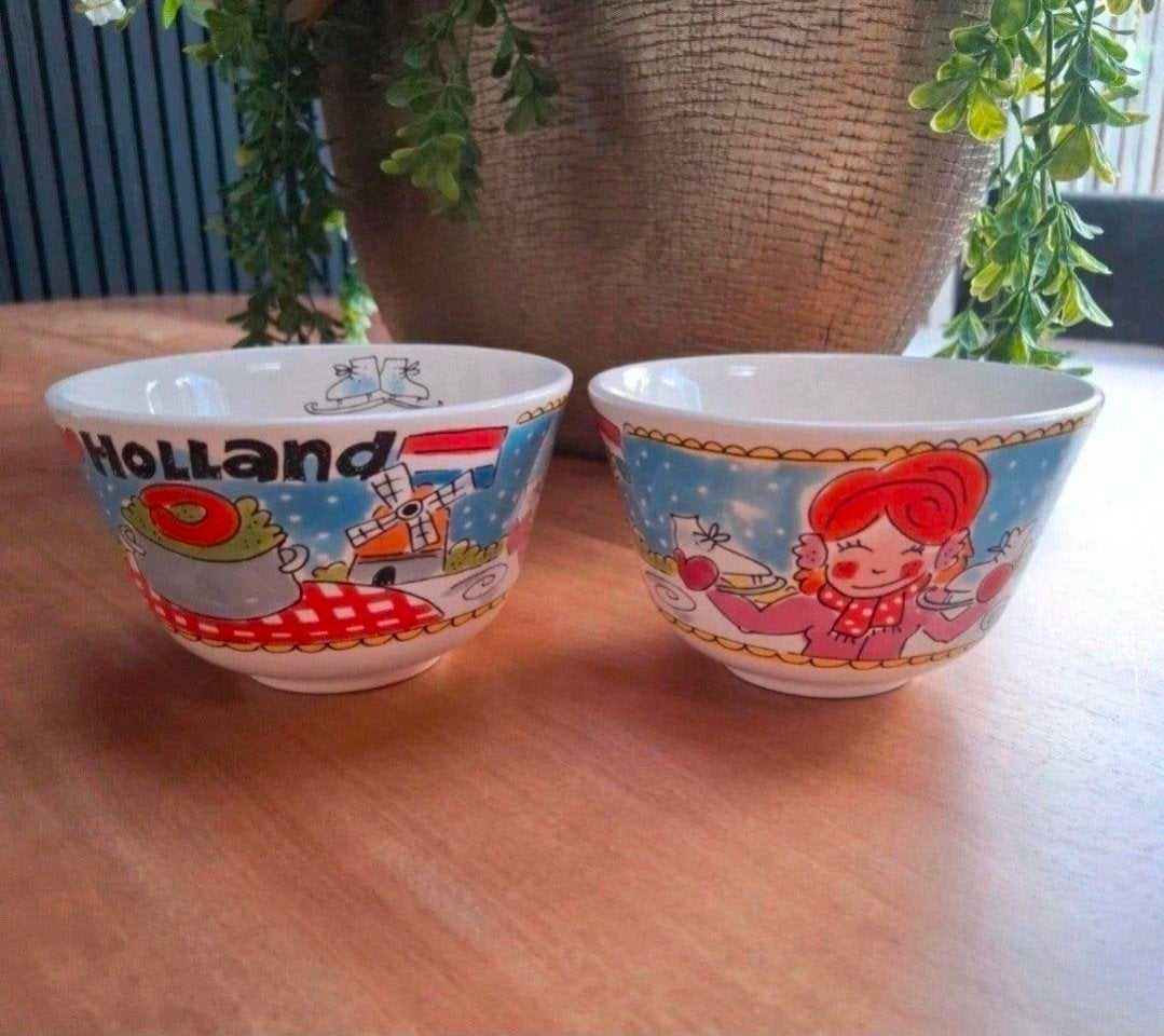 Blond Amsterdam Holland Kommen - Set van 2, Keramiek, Ophalen of Verzenden, Zo goed als nieuw, Kom(men)