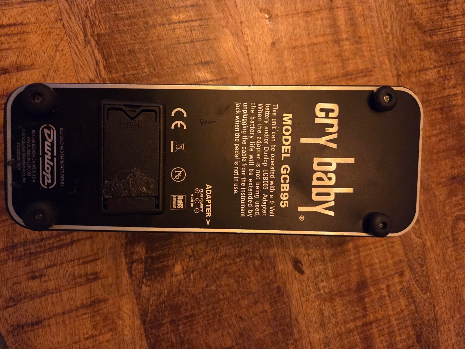 Dunlop Cry Baby GCB95 Wah Pedaal - Zo goed als nieuw, Ophalen of Verzenden, Zo goed als nieuw, Wah Wah