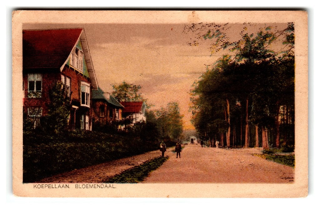 Bloemendaal, Koepellaan, Verzenden, 1920 tot 1940, Gelopen, Noord-Holland