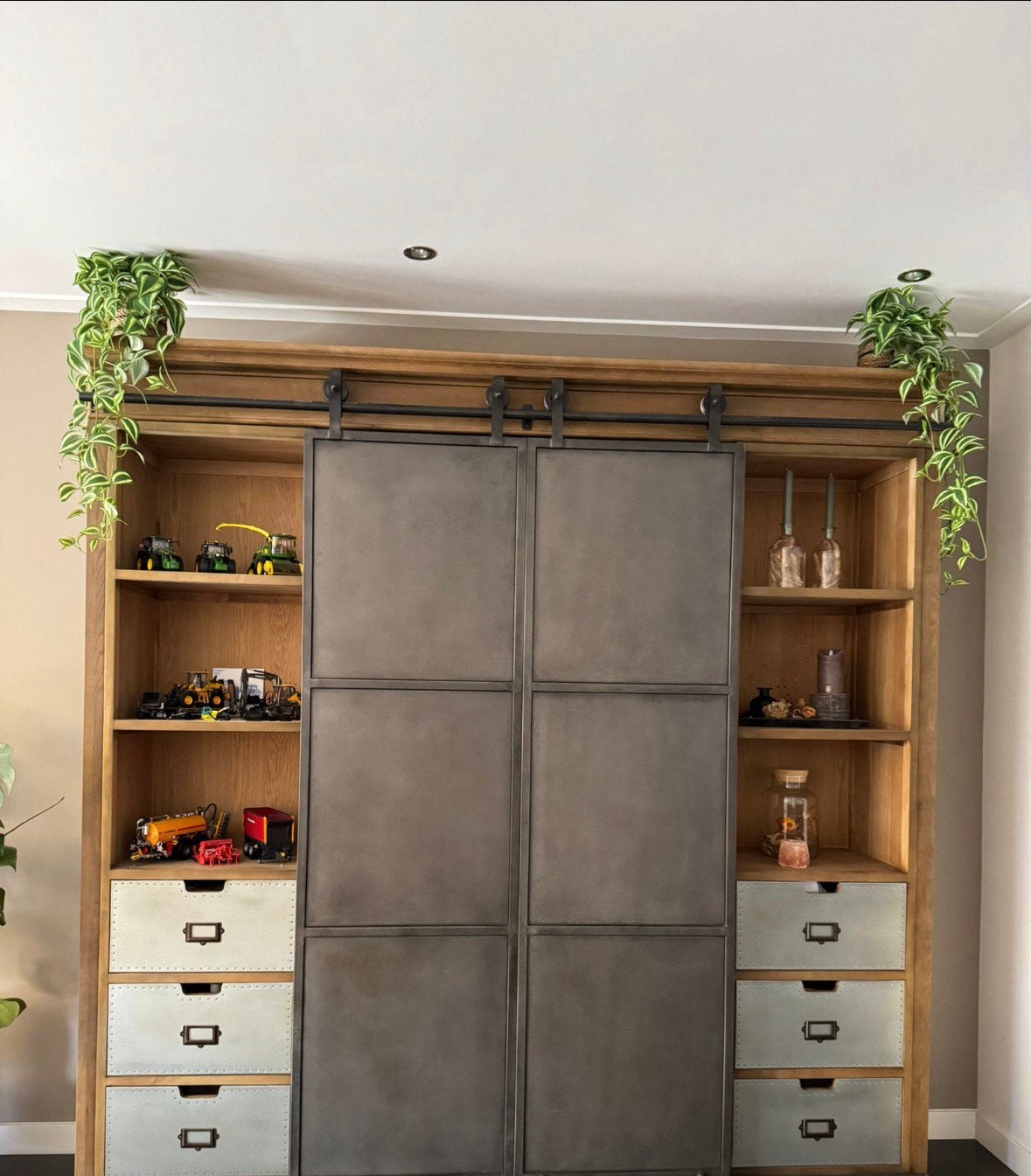 Vitrine kast, Ophalen, 200 cm of meer, Zo goed als nieuw, 200 cm of meer