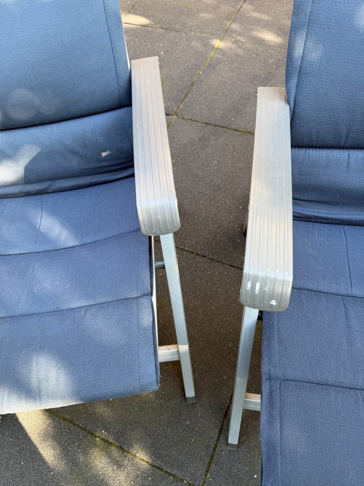 Foto 14 van 2 Kettler tuinstoelen - verstelbaar en inklapbaar met kussen