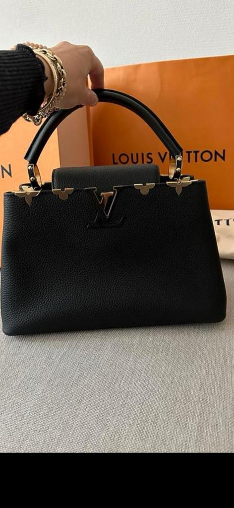 Louis Vuitton Capuccines BB, Ophalen of Verzenden, Zo goed als nieuw, Zwart, Handtas