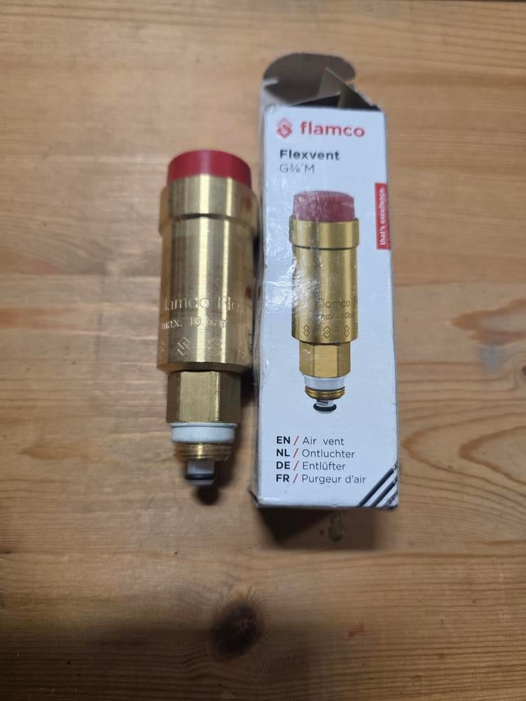 Flamco Flexvent automatische vlotterontluchter 3/8, Doe-het-zelf en Verbouw, Sanitair, Ophalen of Verzenden, Nieuw