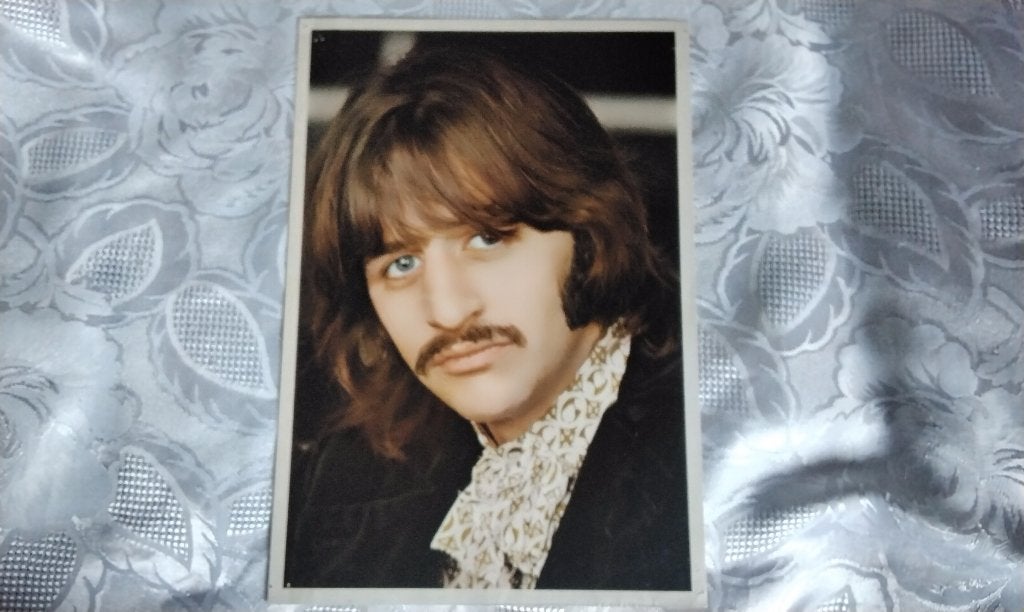 Iconische foto Ringo Starr Origineel White Album (1968), Gebruikt, Foto, Ophalen of Verzenden, Voor 1940
