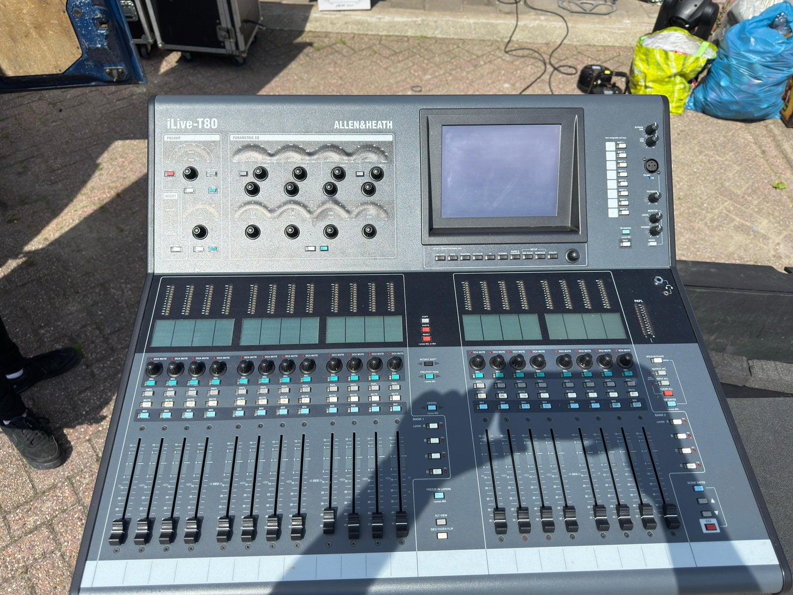 Te koop Allen & Heath I-live T80 incl idr32, Muziek en Instrumenten, Mengpanelen, Ophalen, Gebruikt, Microfooningang