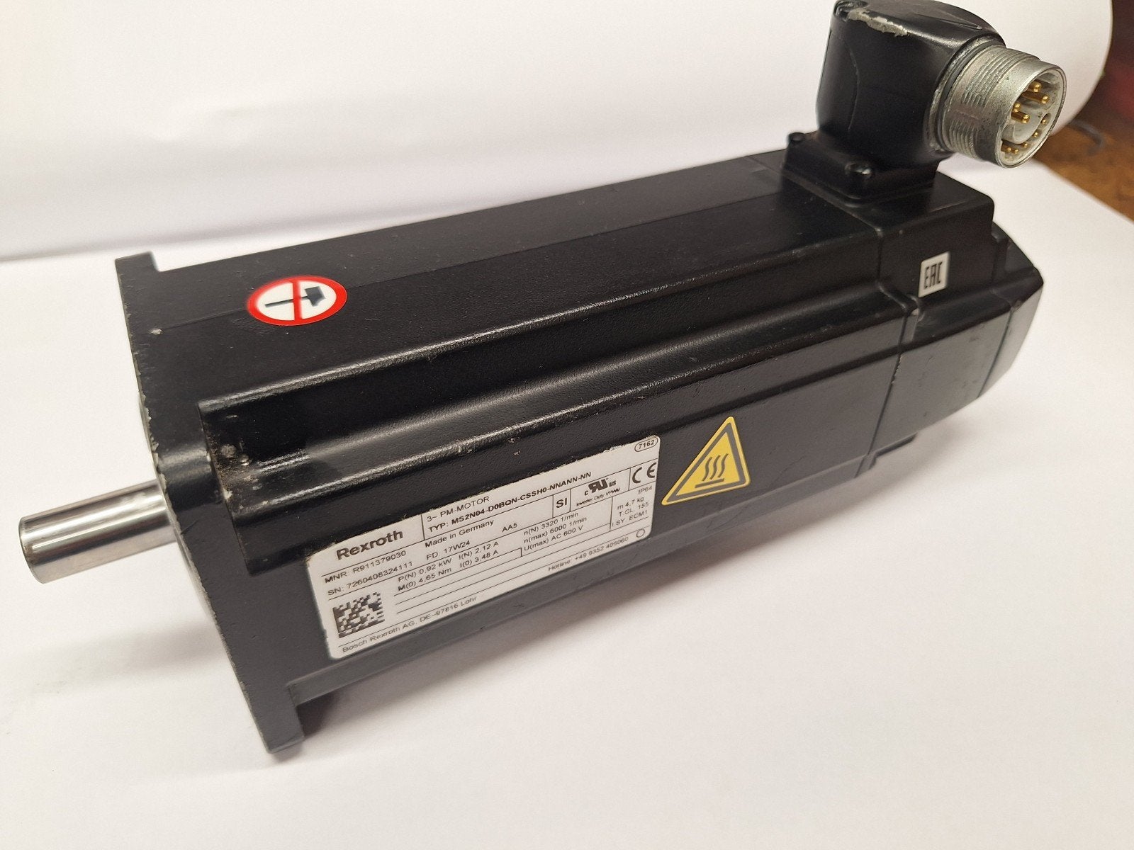 Rexroth Indra servomotor compleet met drive-netfilter, Ophalen of Verzenden, Zo goed als nieuw, Onderdeel, Computergestuurd (Cnc)