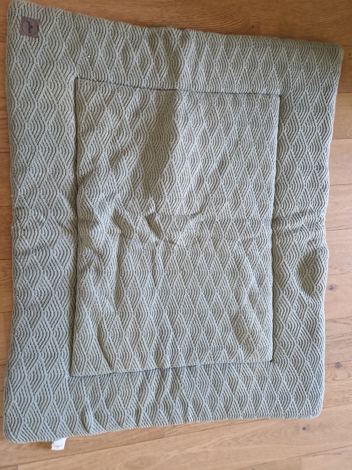 Jollein baby boxkleed 75x95 cm, Kinderen en Baby's, Boxen, Ophalen of Verzenden, Zo goed als nieuw, Rechthoekig, Boxkleed