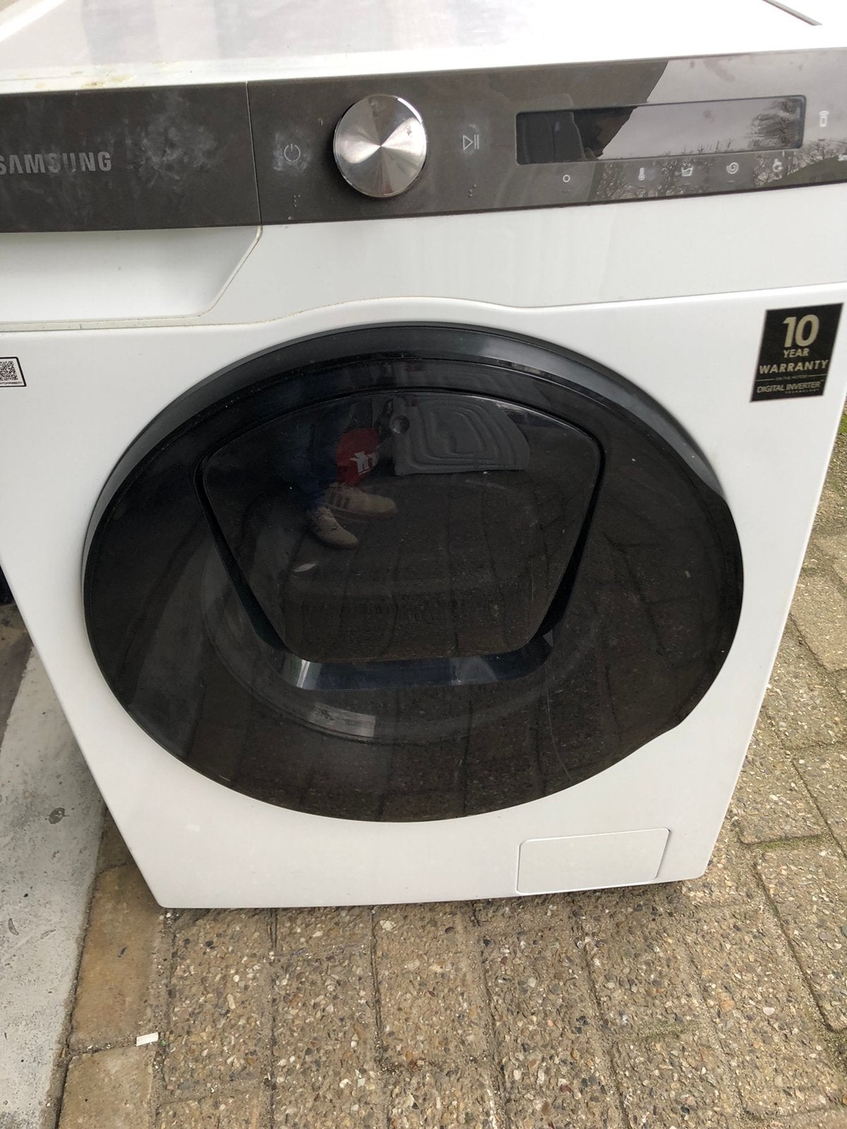 Was en droogcombinatie Samsung, 6 tot 8 kg, Ophalen, Gebruikt, Minder dan 85 cm