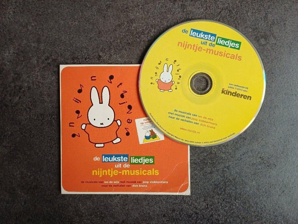 Nijntje de musical liedjes op cd, Cd's en Dvd's, Ophalen of Verzenden, Zo goed als nieuw, Muziek, 3 tot 5 jaar