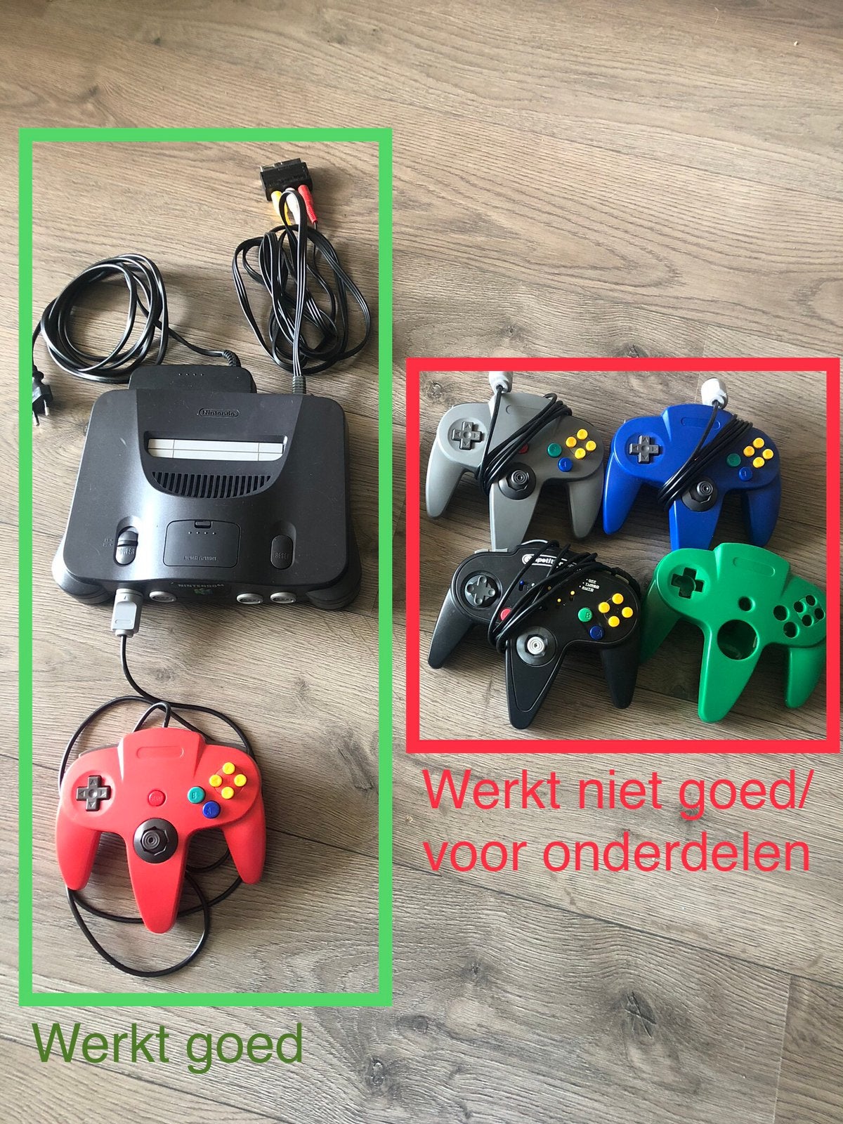 Nintendo 64 met merkloze controller en reserve onderdelen, Spelcomputers en Games, Spelcomputers | Nintendo 64, Ophalen, Gebruikt
