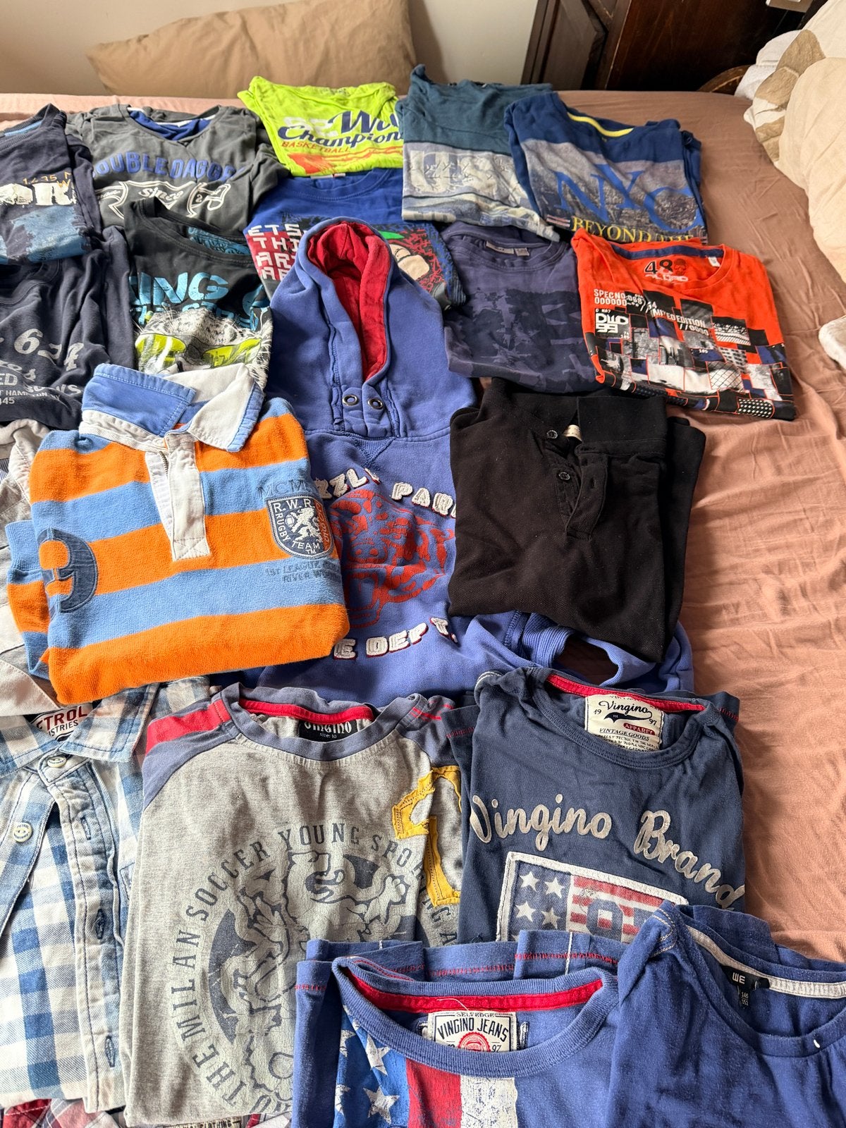 Grote kledingbundel jongens (T-shirts, truien, overhemden), Ophalen of Verzenden, Gebruikt, Jongen