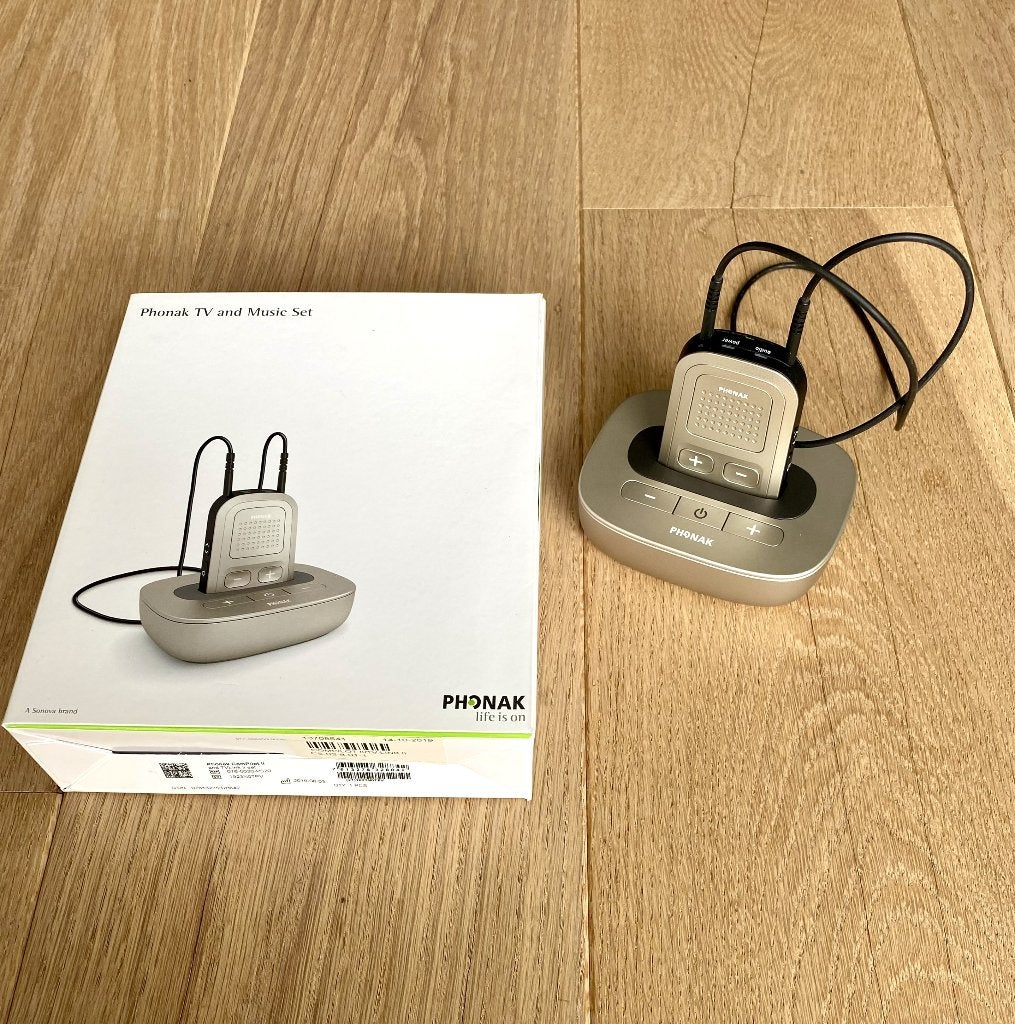 Phonak TV en Muziek Set - ComPilot II en TVLink II, Audio, Tv en Foto, Ophalen of Verzenden, Gebruikt