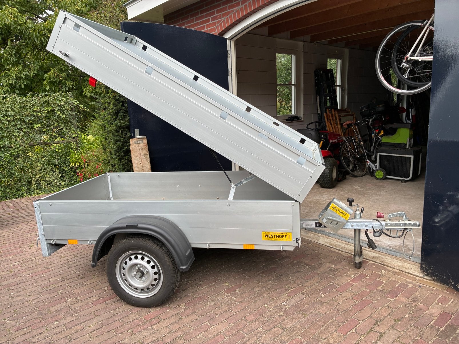 Anssems bagagewagen GT 750 met fietsendrager weinig gebruikt, Auto diversen, Ophalen, Zo goed als nieuw
