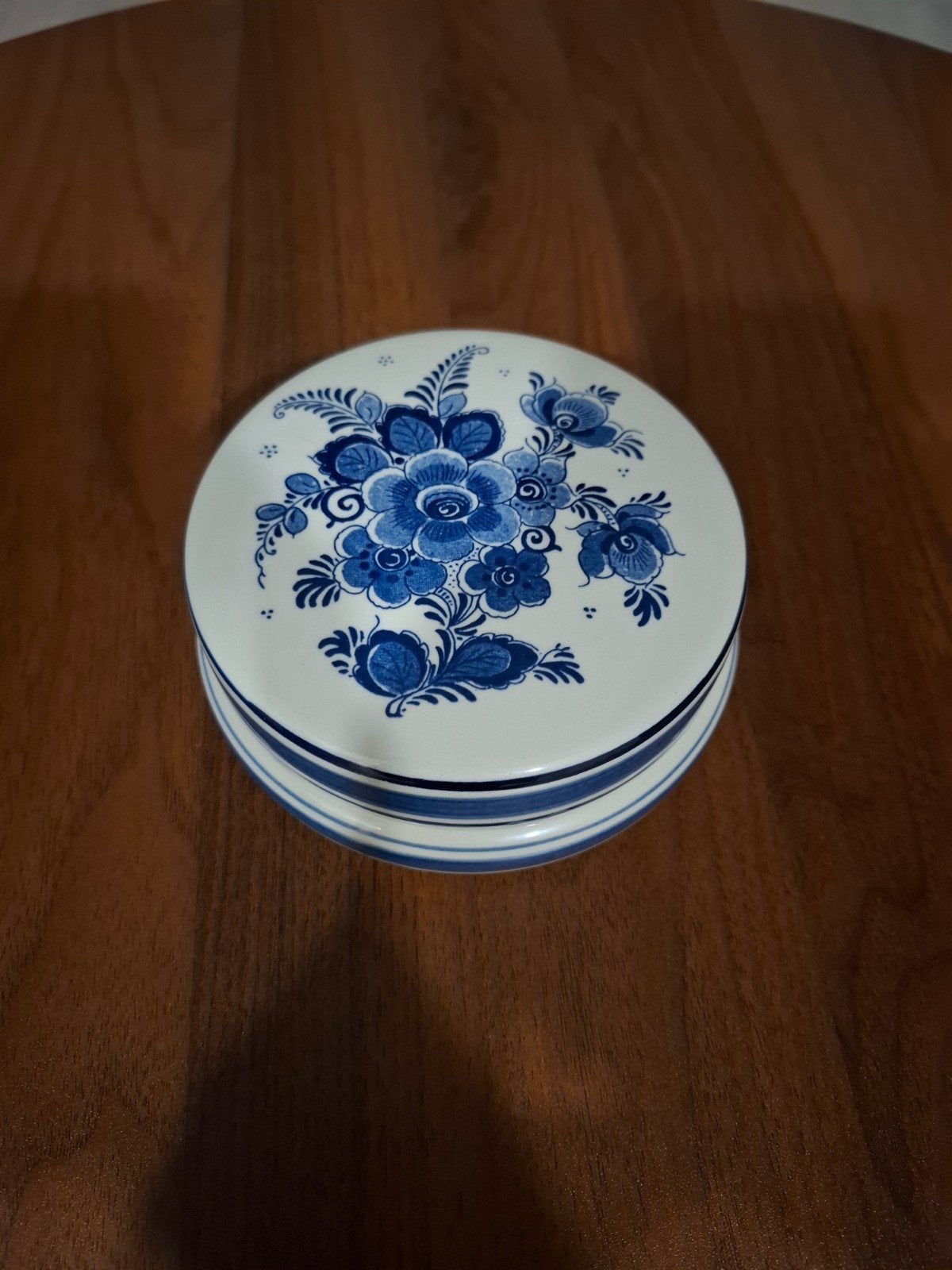 Delfts Blauw Doosje - Handbeschilderd Holland, Ophalen of Verzenden