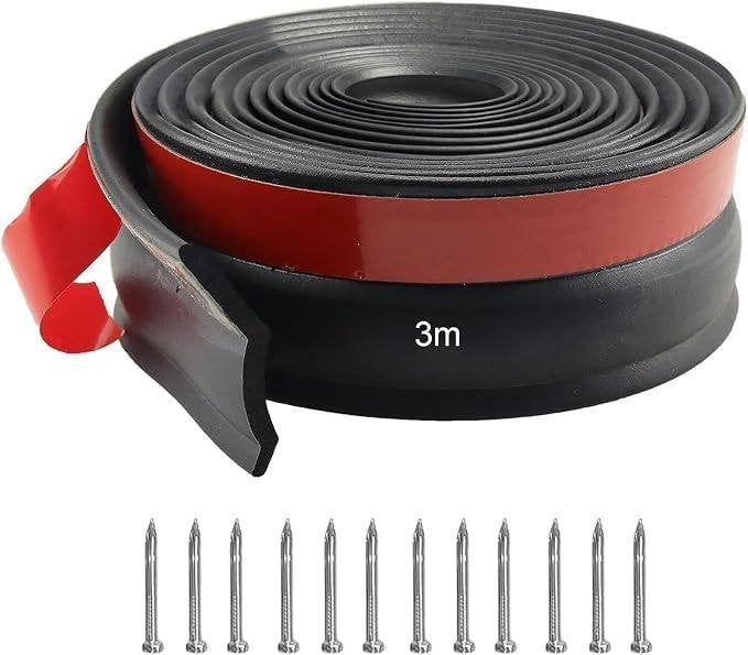 Tochtstrip Garagepoort Rubber Zelfklevend 3m, Minder dan 4 cm, Overige materialen, Nieuw, Ophalen of Verzenden