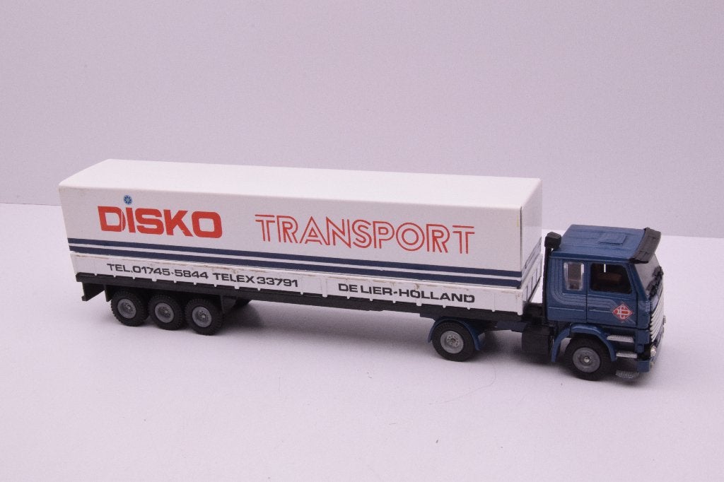 Scania 141-V8  '' Disko transport ''  Tekno, Ophalen of Verzenden, Zo goed als nieuw, Bus of Vrachtwagen, Tekno