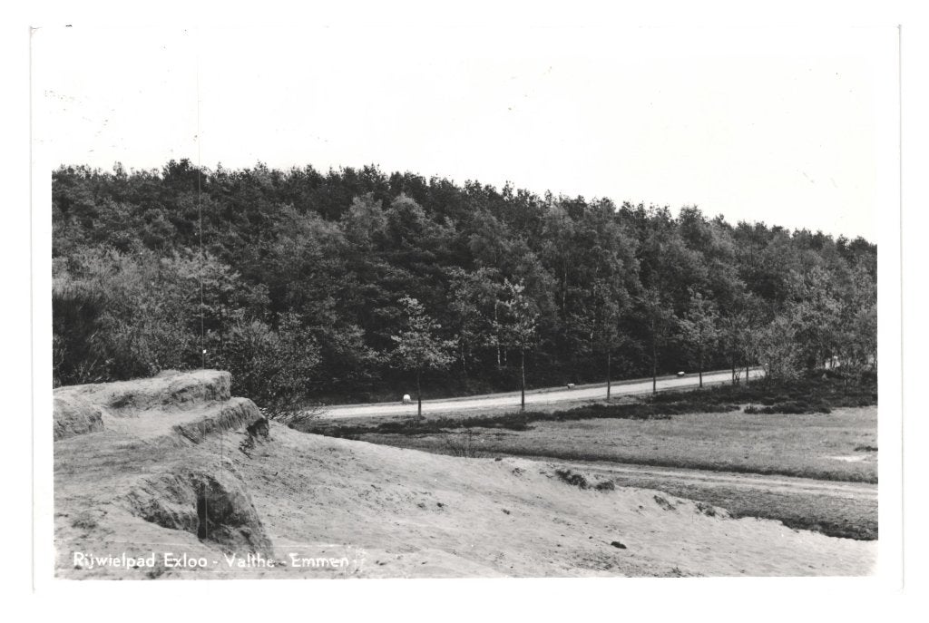 968215	Emmen	Drenthe	1972 Rijwielpad Exloo Valthe, Verzamelen, Ophalen of Verzenden, 1960 tot 1980, Ongelopen, Drenthe