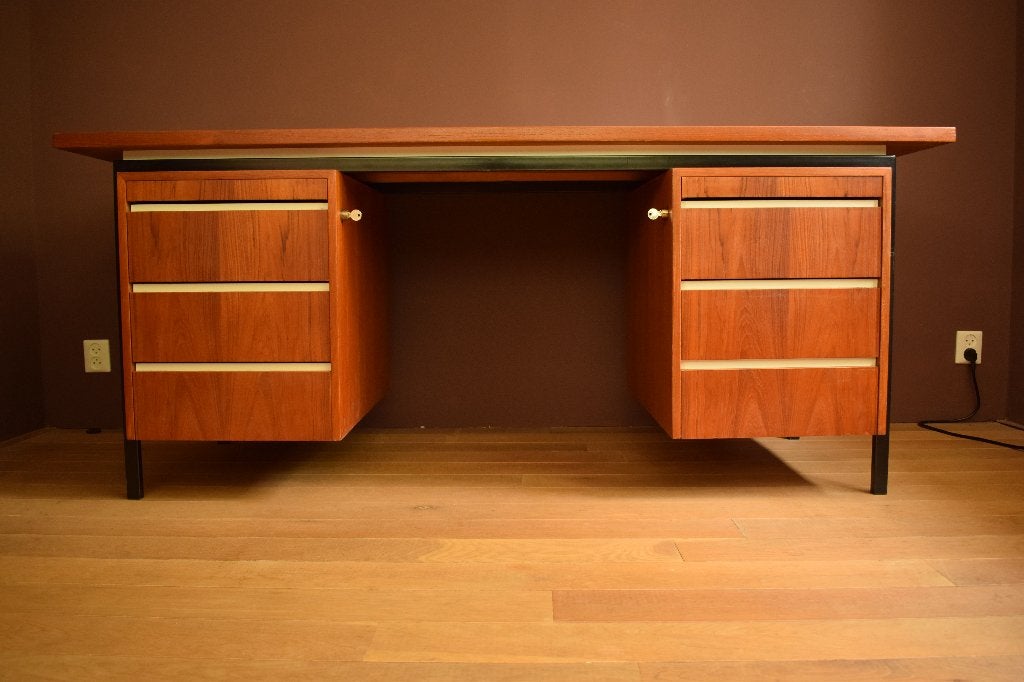 Mooi vintage bureau jaren 60, Ophalen, Overige typen, Gebruikt, Hout