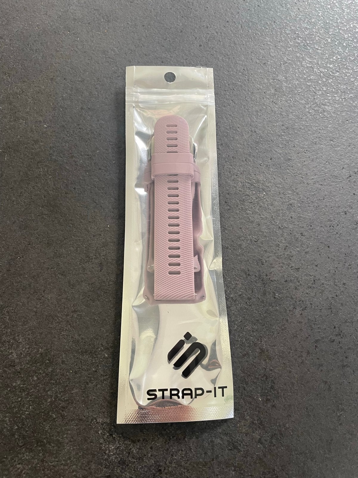 Strap-It Garmin Vivoactive 4 siliconen bandje (violet) 22mm, Ophalen of Verzenden, Nieuw, Paars