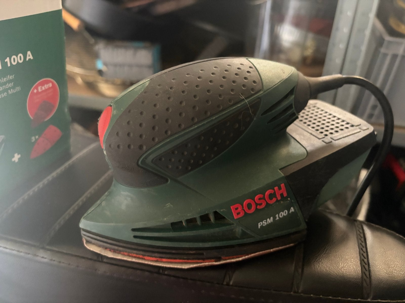 Bosch PSM 100 A Multischuurmachine - paar keer gebruikt, Ophalen of Verzenden, Zo goed als nieuw, Minder dan 600 watt, Overige typen