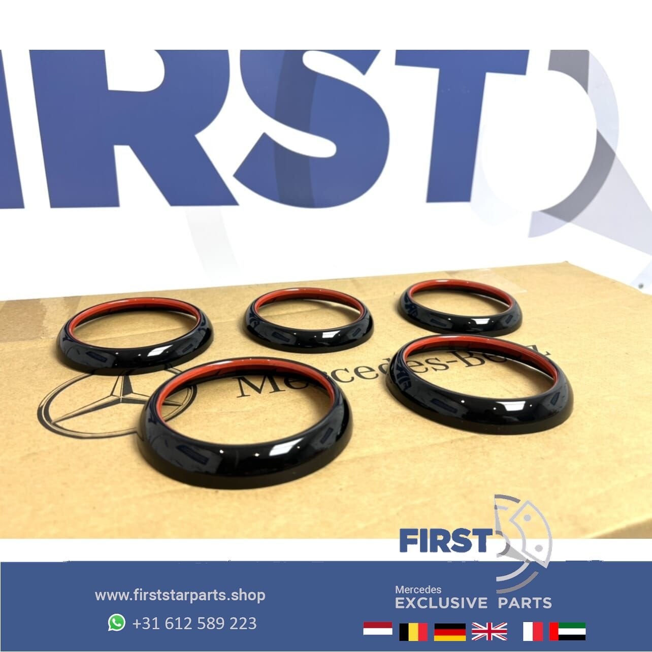 rode AMG luchtroosters voor Mercedes W176 W117 W156 A45 CLA4, Auto-onderdelen, Dashboard en Schakelaars, Gebruikt, -, Ophalen of Verzenden