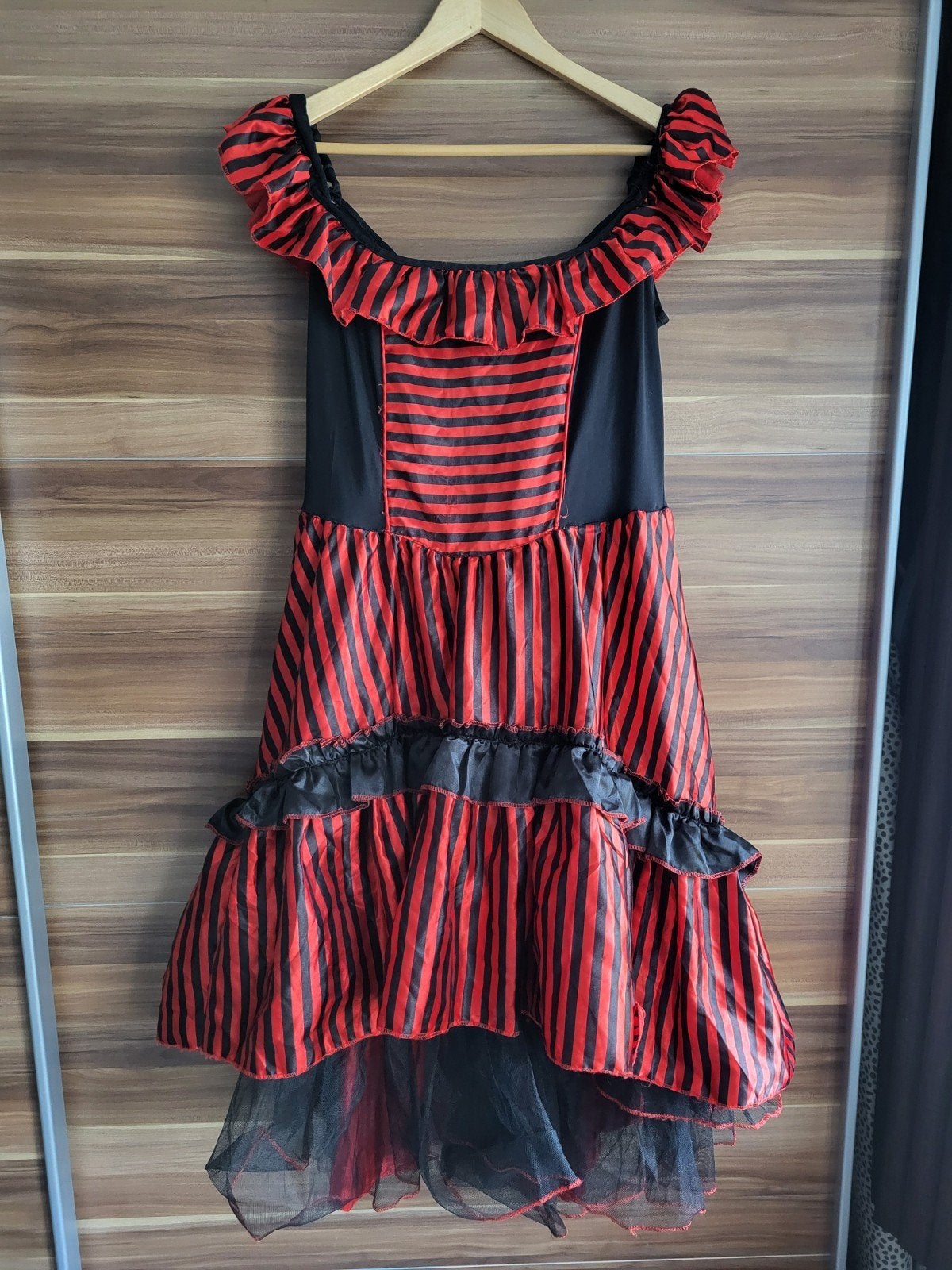 Carnavalsjurk Spaanse jurk rood/zwart - Maat L/XL, Kinderen en Baby's, Ophalen of Verzenden, Zo goed als nieuw, Meisje